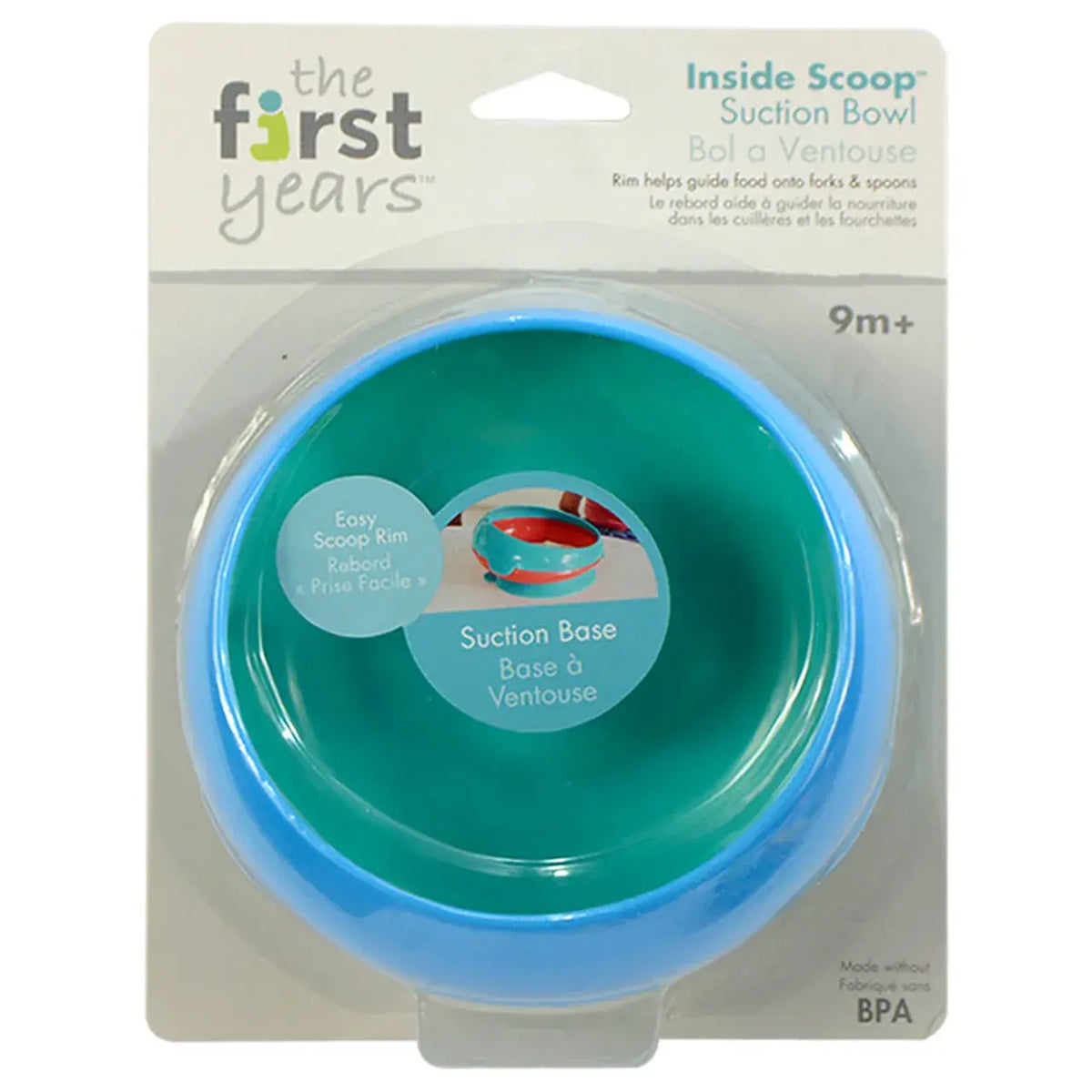 وعاء Inside Scoop مقسّم بقاعدة شفط من The First Years - عبوة من 1 (9 أشهر فأكثر)