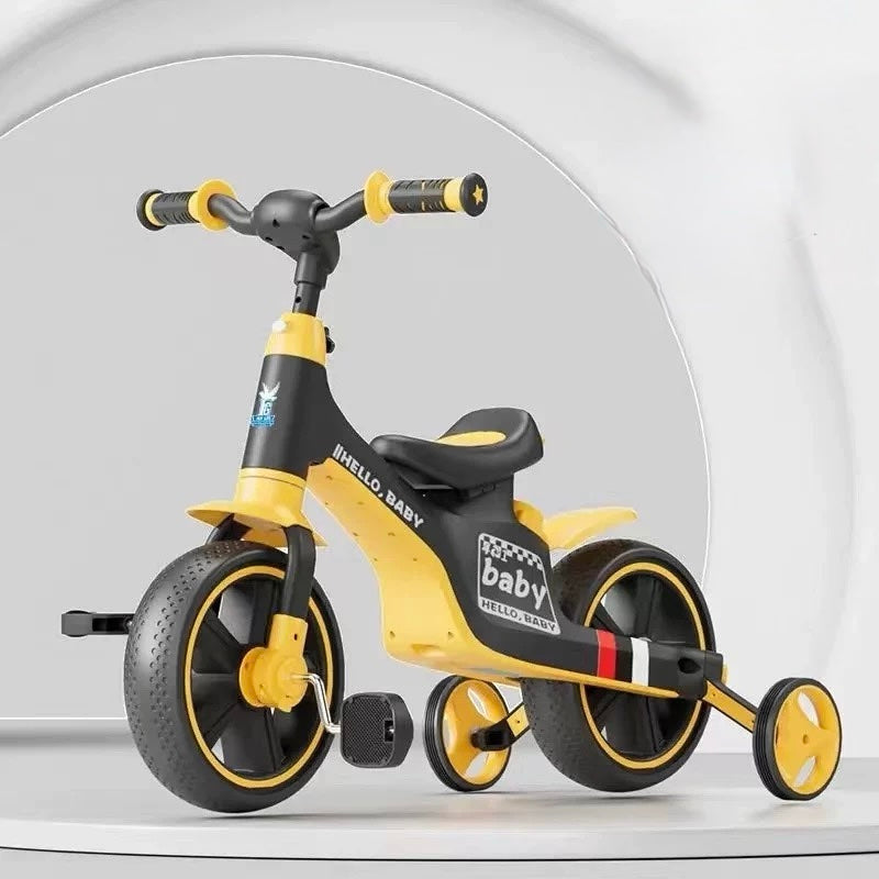 Tobbi Kids Orbic Kids 3 In1 Tricycle With Parent Push Handle (Orange)