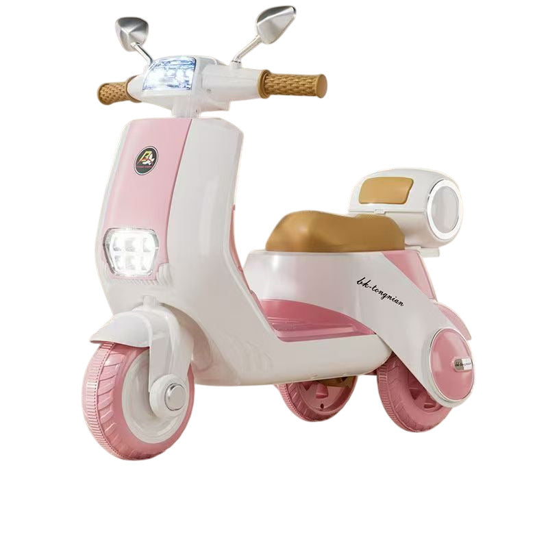 Tobbi Kids Orbic Kids 6V Electric Motor Cycle Ride On - Pink