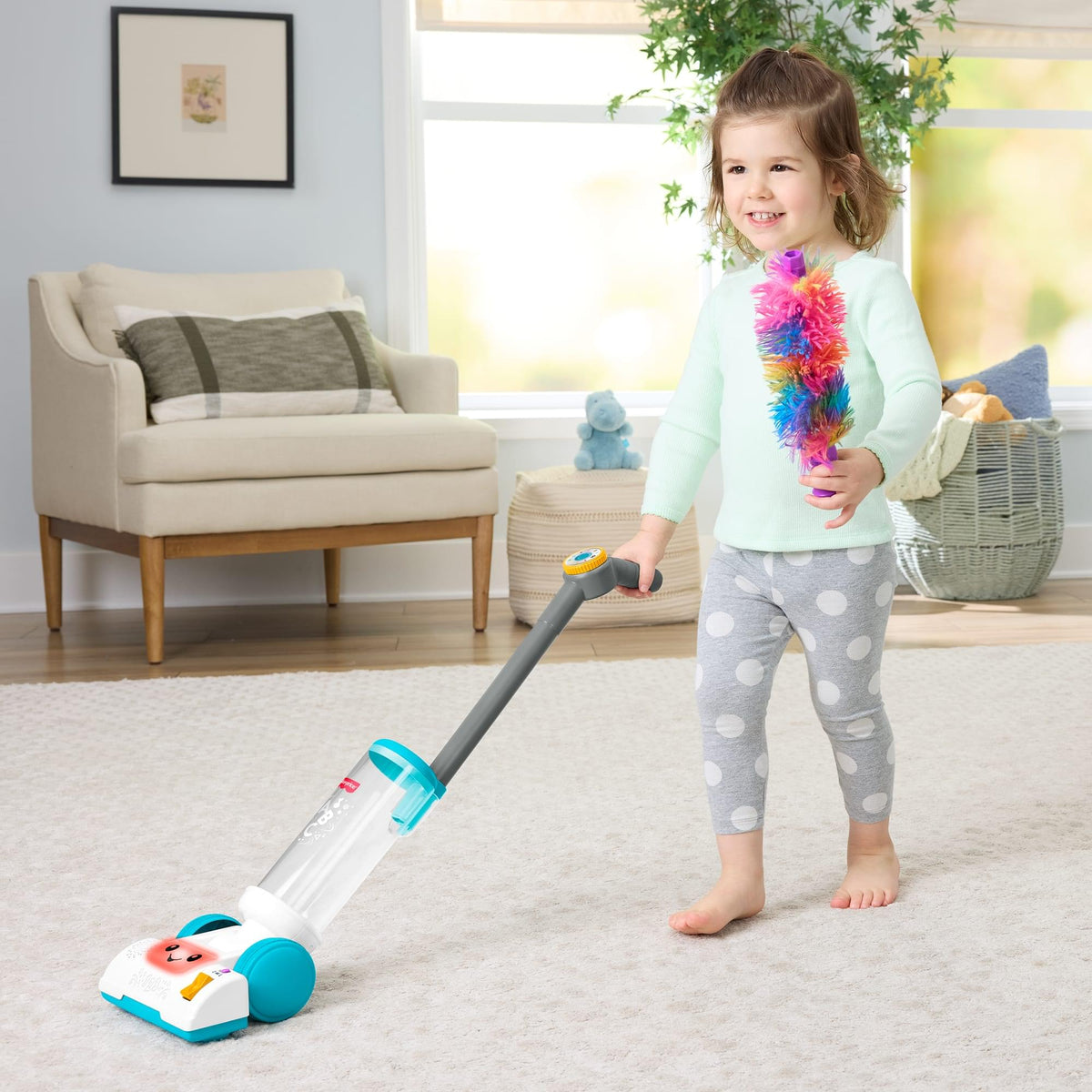 Fisher-Price Laugh & Learn 2-in-1 Vacuum Toy