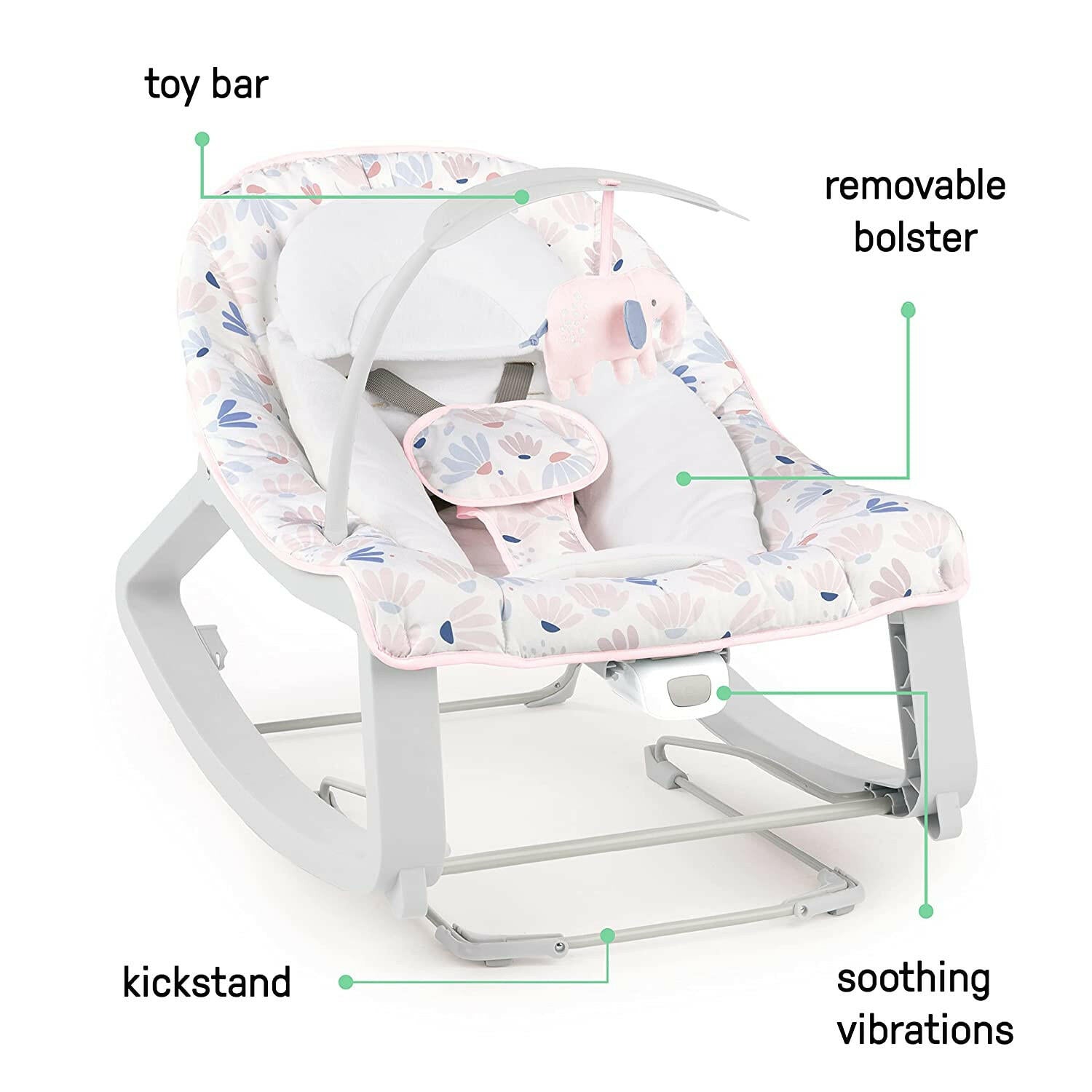 Keep Cozy 3in1 Grow with Me Bouncer Seat by Ingenuity.