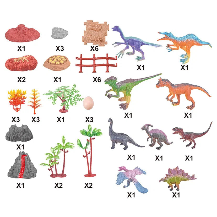 Little Story Simulated Dinosaur With IC Vocalization Toy (Included 2Pcs*AG3 Batteries)