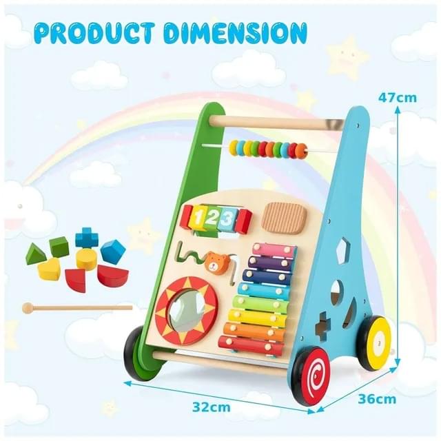 Little Angel Baby Push Walker With Multi-Activity Toys