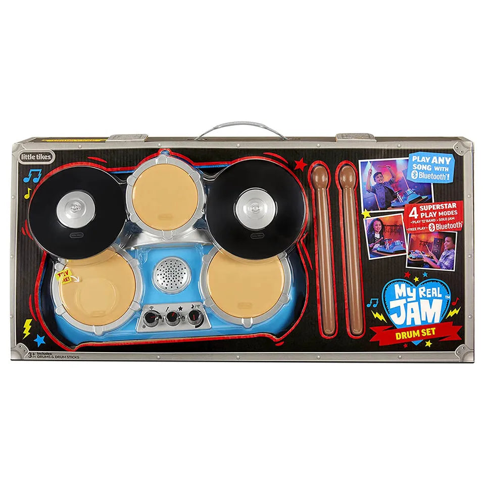 Little Tikes My Real Jam Drums with Drumsticks