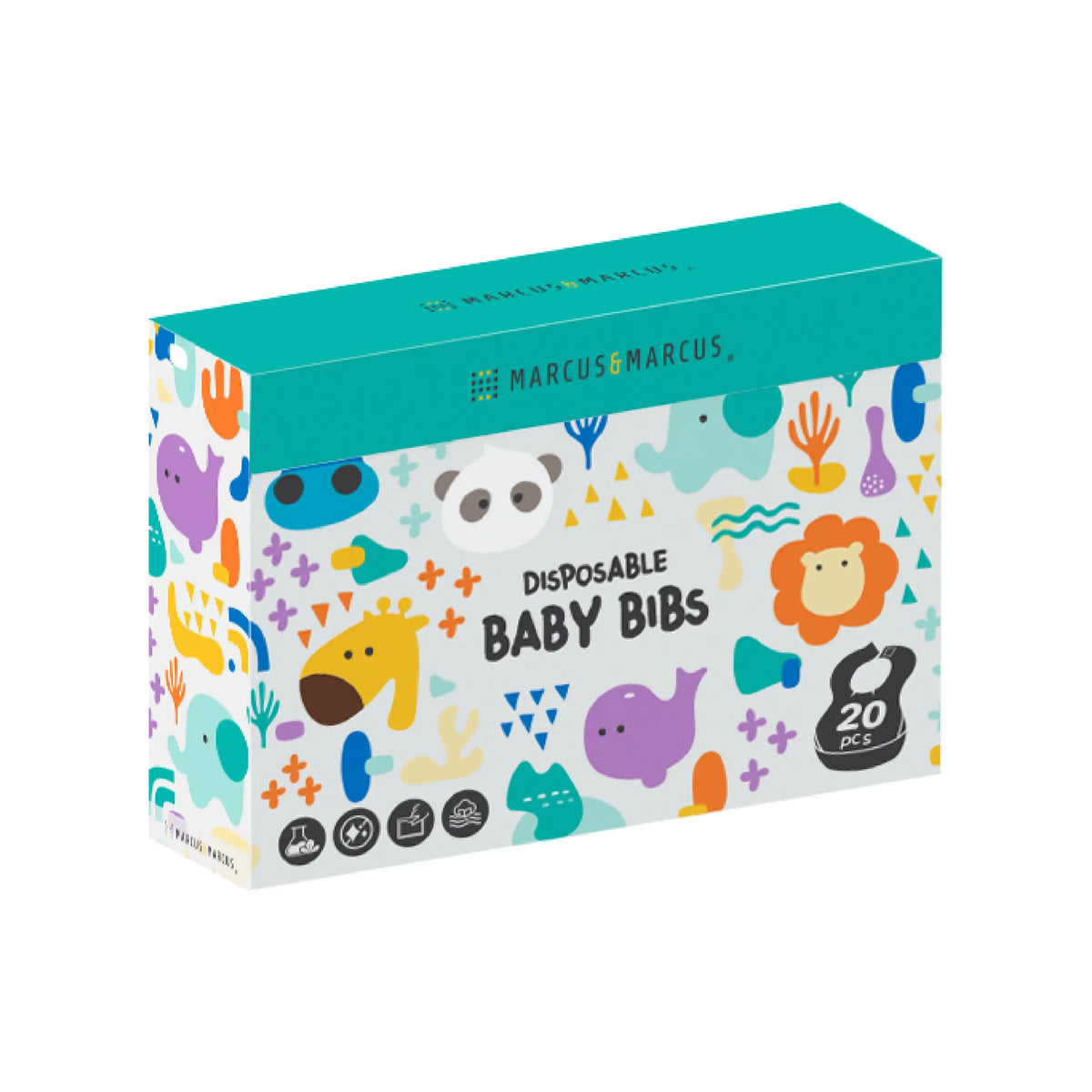 Marcus & Marcus Disposable Bibs - Pack of 20