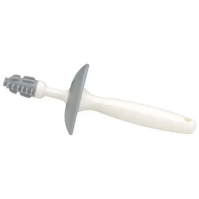Mininor Infant to Toddler Tooth Brush Training Set (White/Grey)