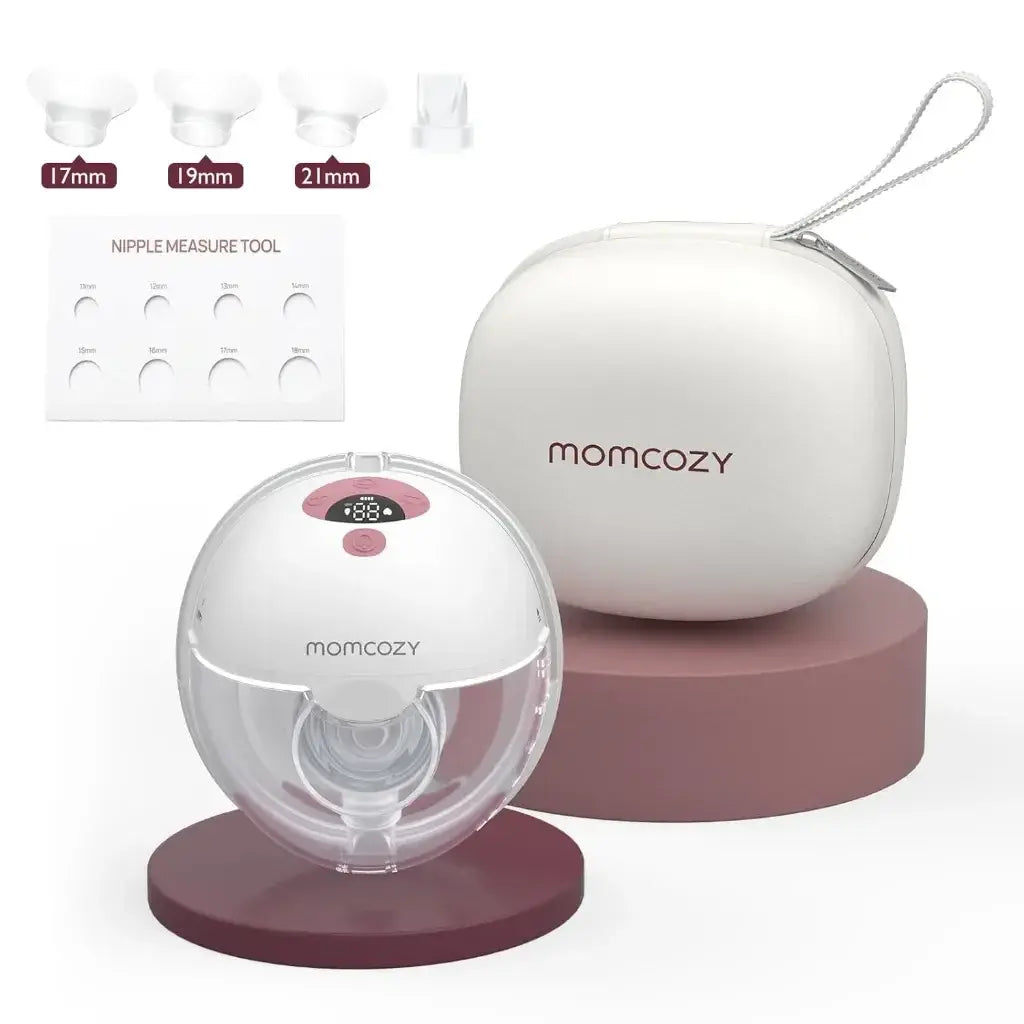 مضخة حليب ثدي قابلة للارتداء Momcozy M5 - عنابي