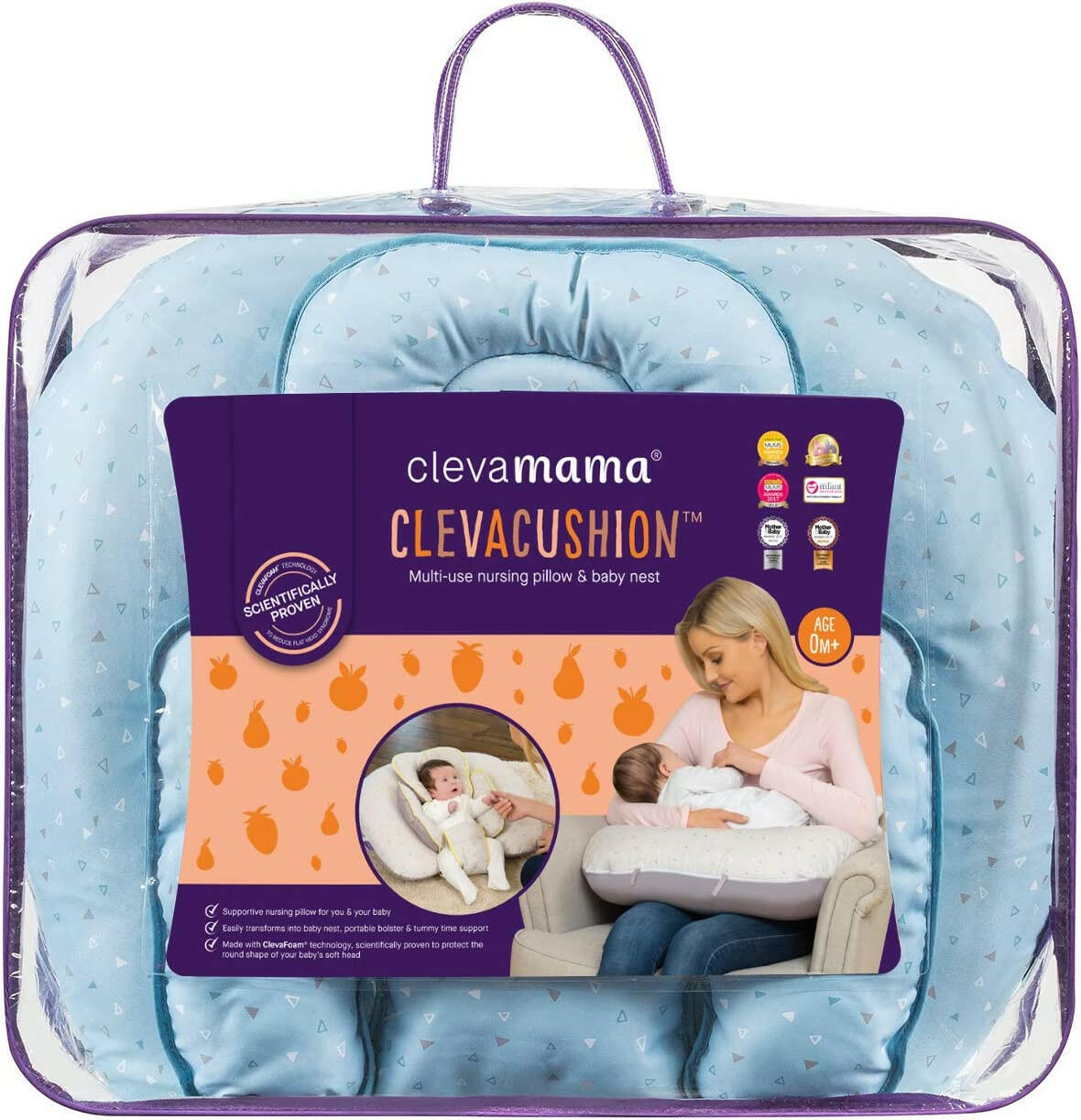 ClevaCushion Nursing Pillow & Baby Nest by Clevamama.