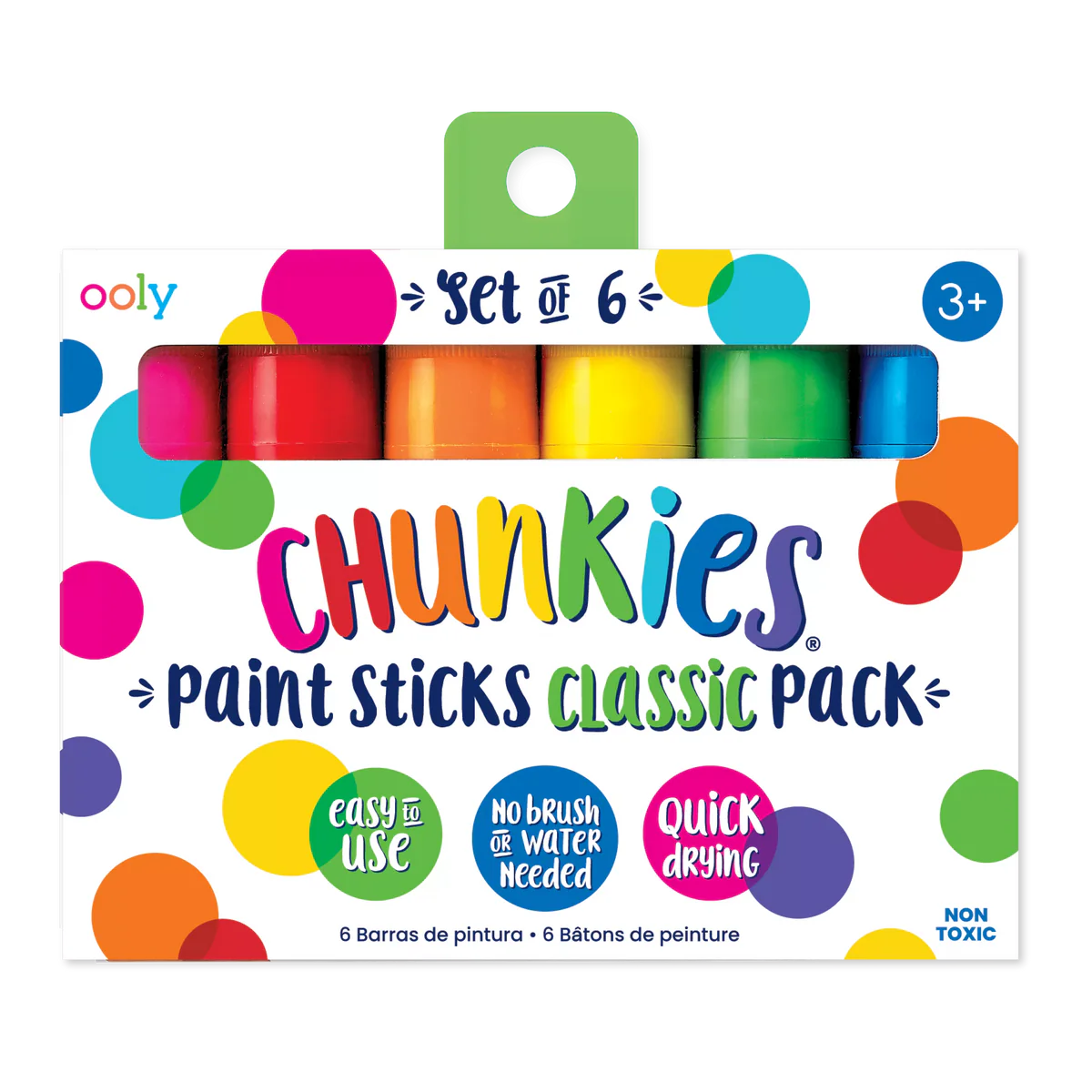 Ooly Chunkies Paint Sticks Classic Pack (Set of 6)