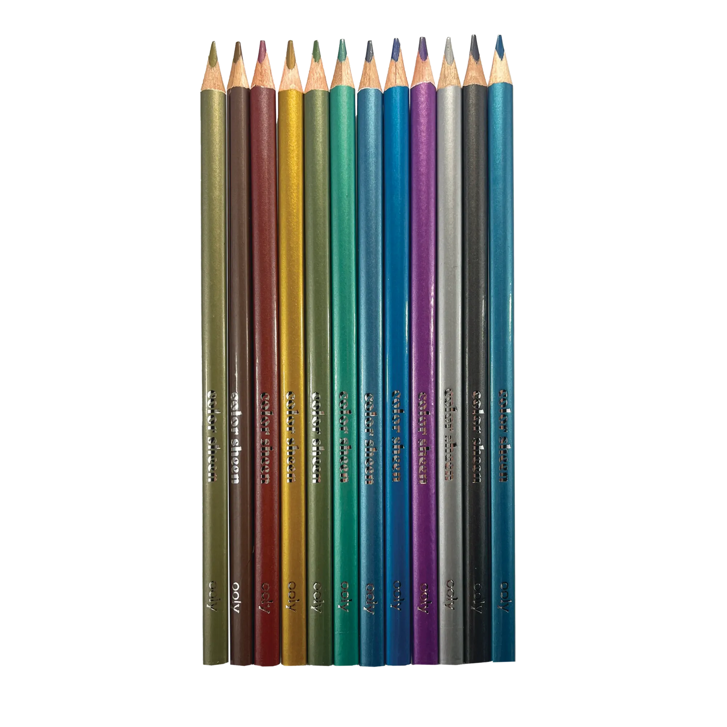 Ooly Color Sheen Metallic Colored Pencils (Set of 12)