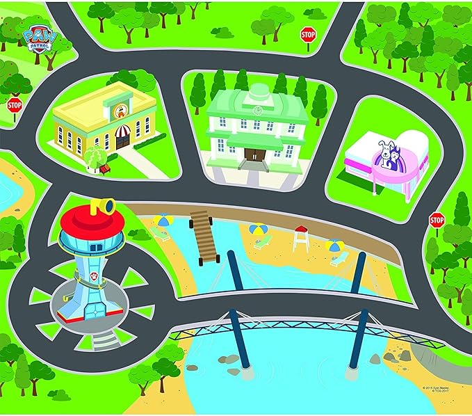 Paw Patrol - Felt Imaginmat Adventure Bay Playmat with Toy Vehicle