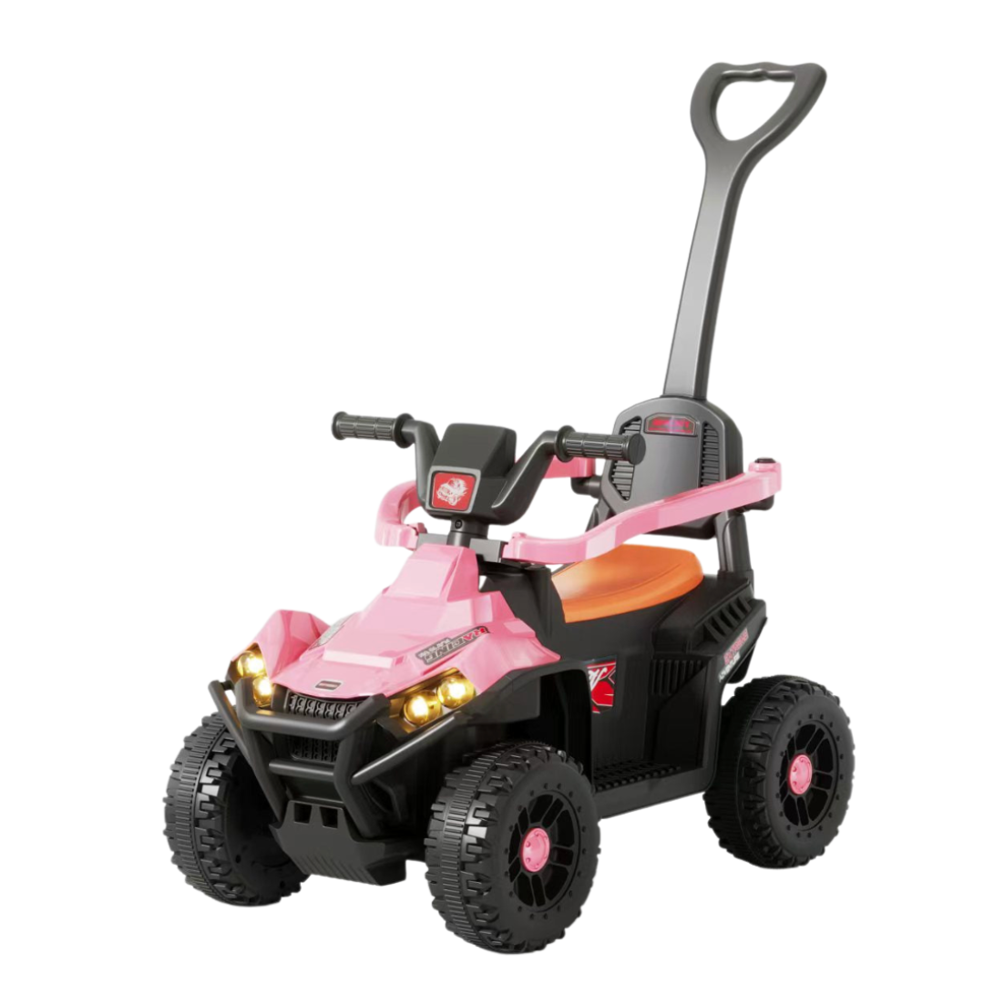Orbic Kids Ride On Push Car With 6V Light And Music (Pink)