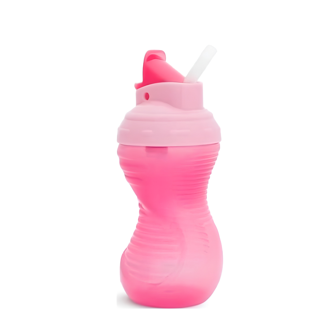 Munchkin Mighty Grip Straw Cup (Pink, 10oz, 12months+)