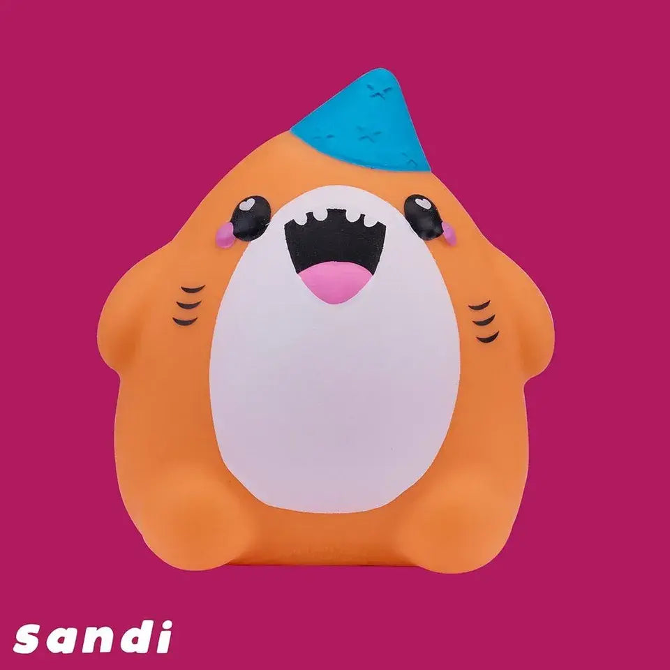 Smooshzees - Cutezees Sandi Shark Super Soft Cuddly & Squishy Toy - Orange