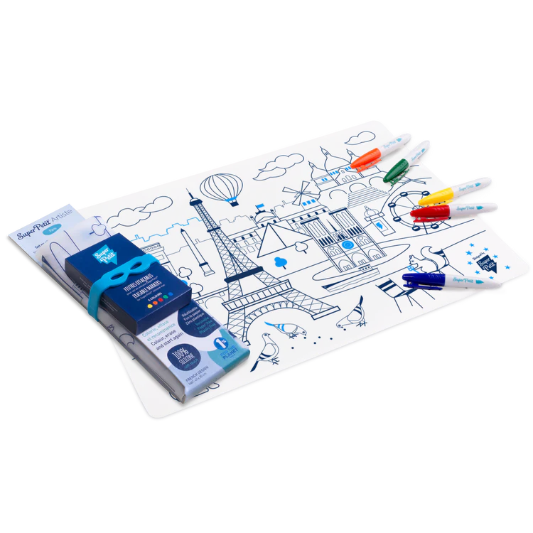 Super Petit Colouring Playmat Artiste Collection
