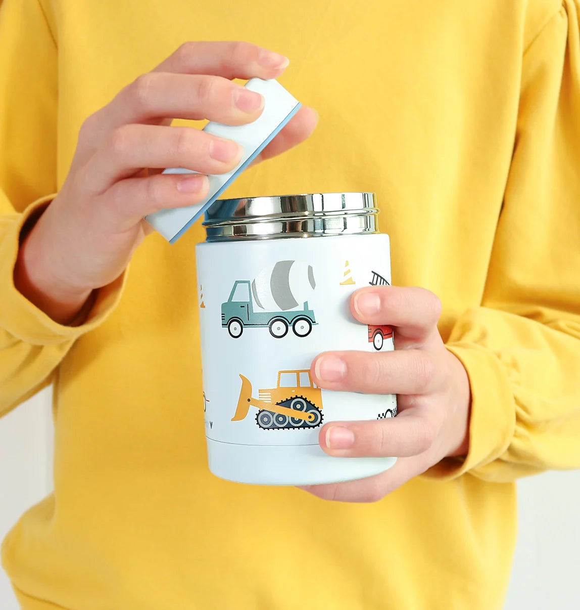 A Little Lovely Company Double Wall Insulated Food Jar (300ml, Vehicles)
