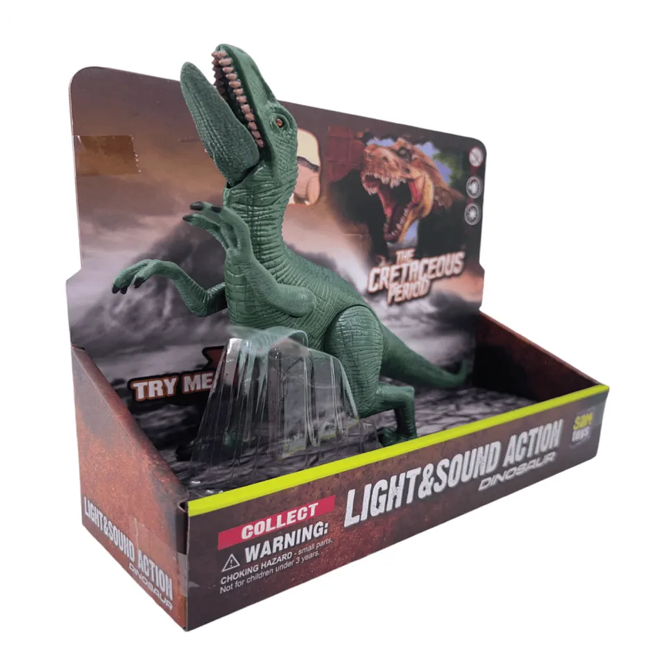 SAM Toys - Press & Play Simulation Velociraptor