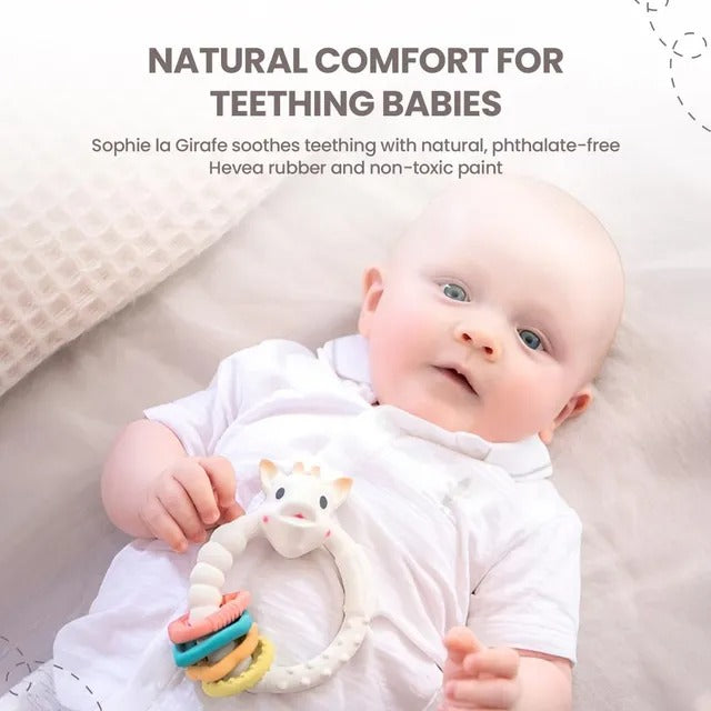 Sophie La Girafe So'Pure Teething Colo'Rings Brown White