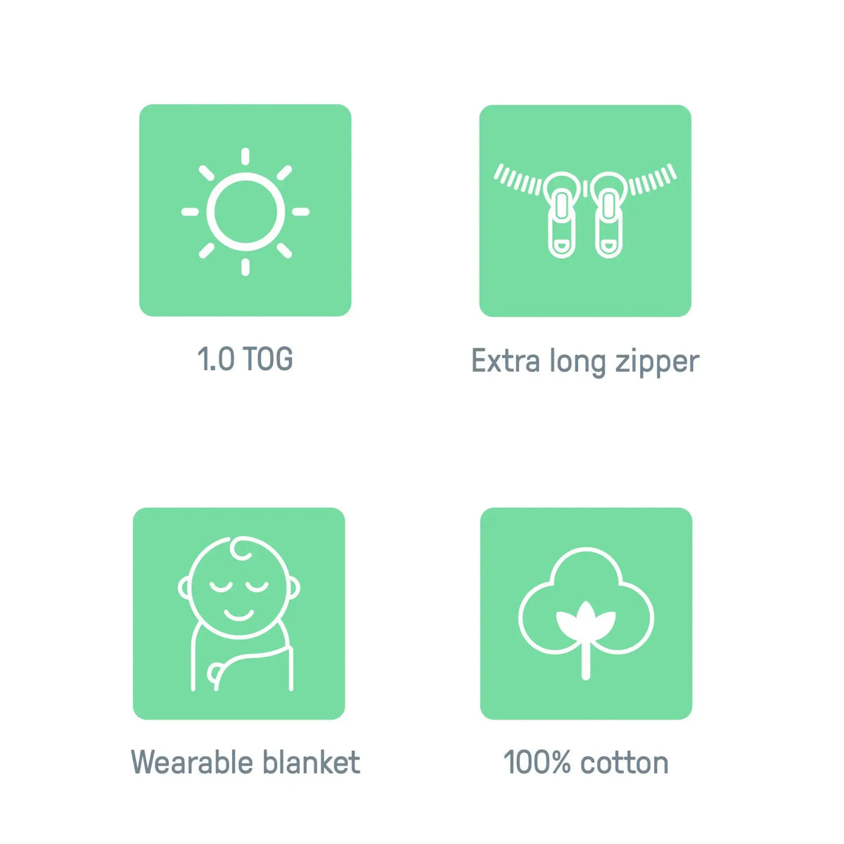 كيس نوم ليلي SwaddleMe من Ingenuity، عبوة واحدة - موسلين موس (3-18 شهرًا، 1.5 TOG)