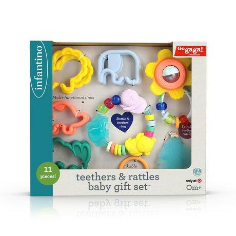 Infantino Teether and Rattles Baby Gift Set.