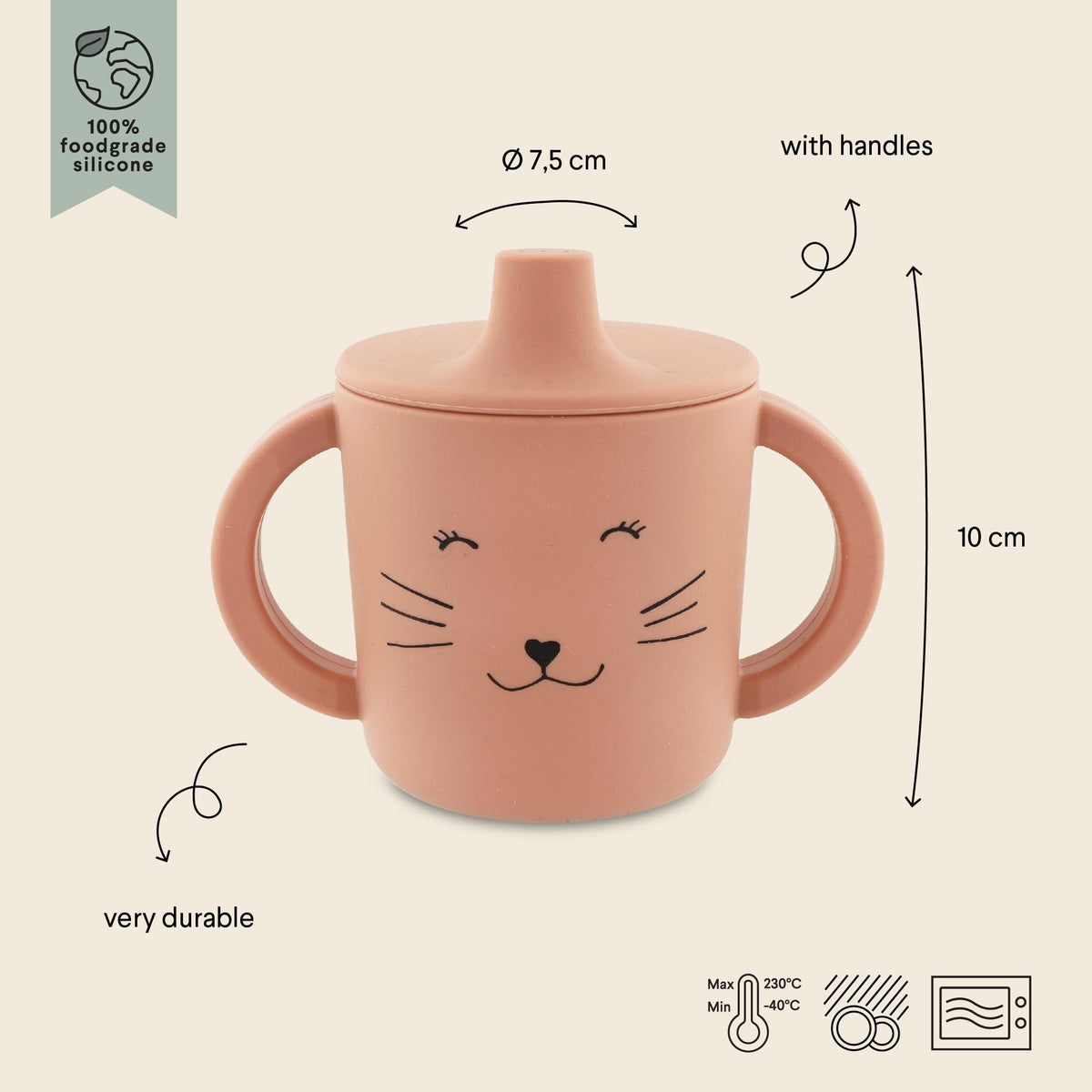 Trixie Silicone Sippy Cup, 4m+
