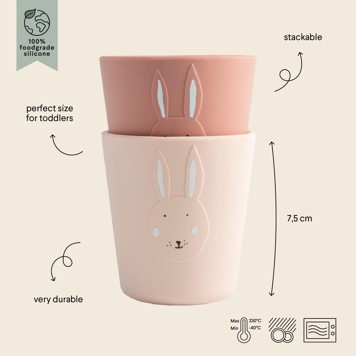 Trixie Small Silicone Cups - 2Pcs