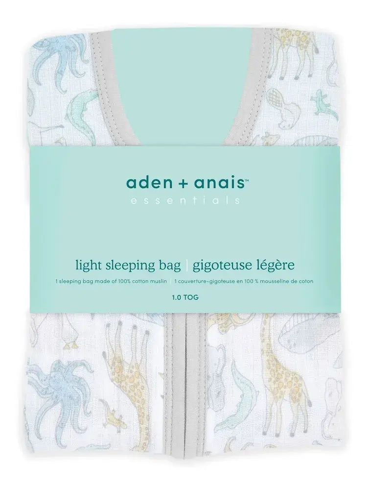 Aden + Anais Essentials Cotton Muslin Light Sleeping Bag - Natural
