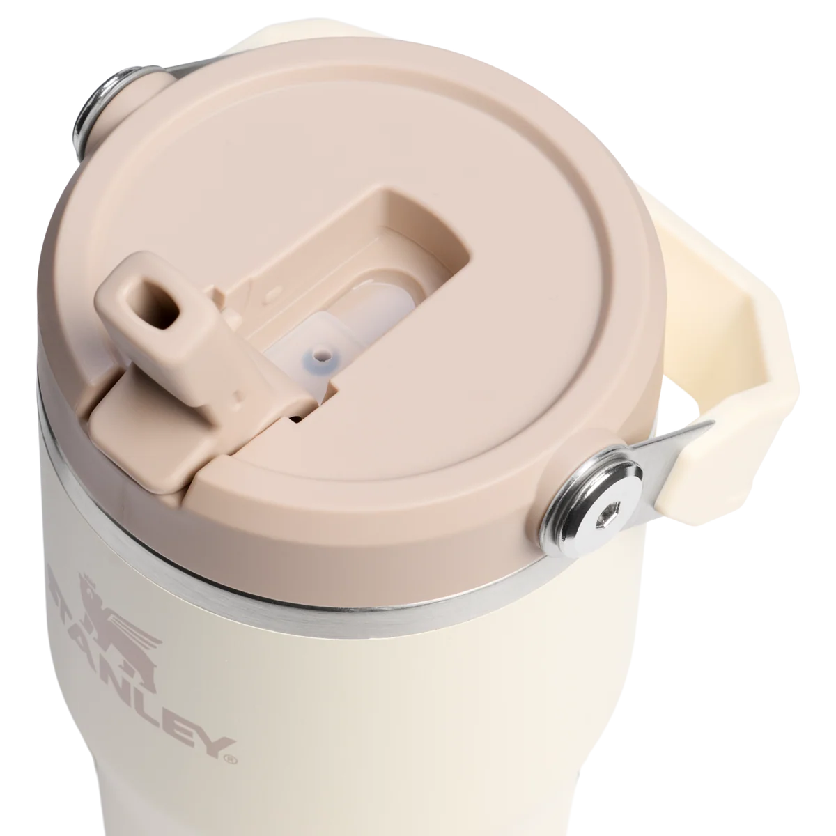 Stanley Ice Flow Flip Straw Tumbler (Cream, 590ml)