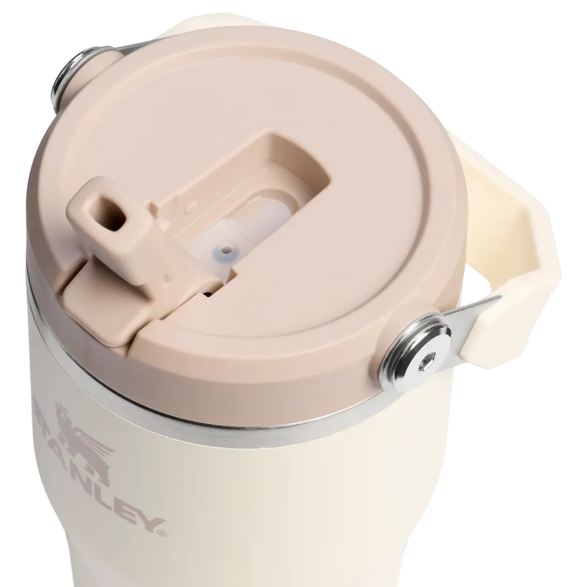 Stanley Ice Flow Flip Straw Tumbler (Cream, 590ml)