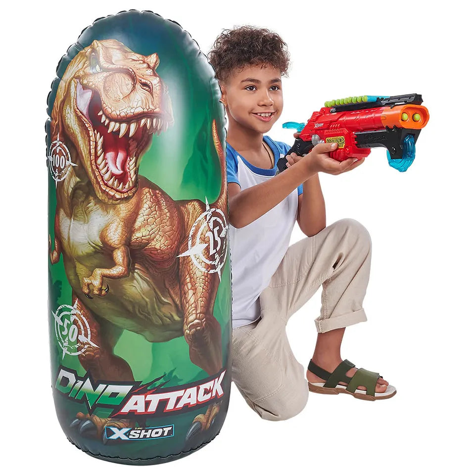 X-Shot Dino Attack Inflatable Dino Target β T-Rex Target & Shield