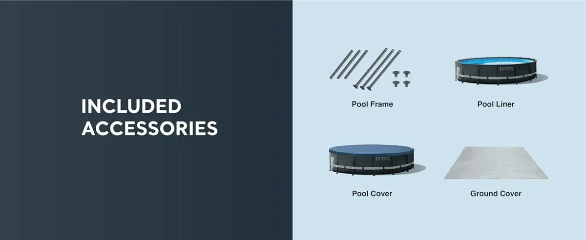Intex Ultra XTR Frame Pool Set (4.88x1.22m) with Cloth, Cover, Ladder and Filter Pump