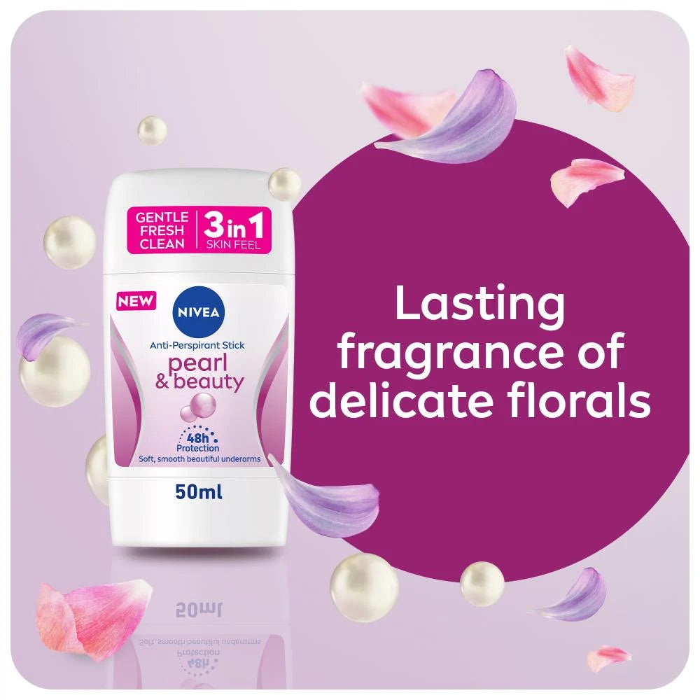 نيفيا مزيل عرق عصا للنساء لؤلؤ وجمال (50ml)