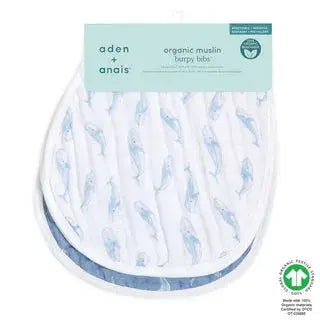 Aden + Anais - Organic Muslin Burpy Bib - Oceanic (Pack of 2)