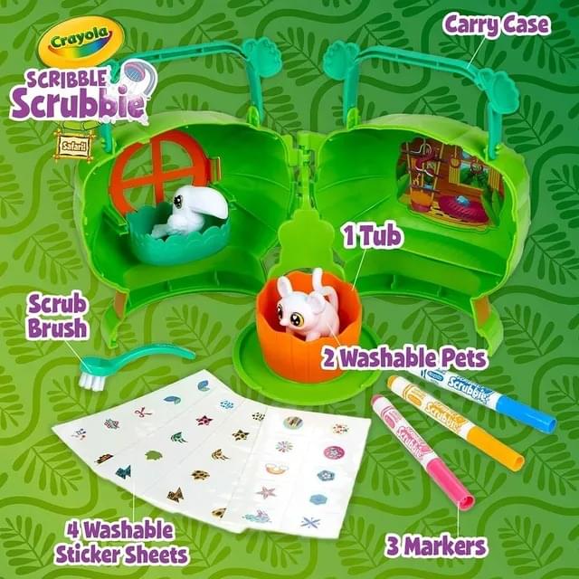 Crayola Scribble Scrubbie Pets Coloring Kit – Safari Treehouse
