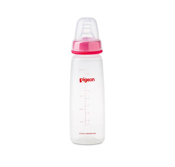 Pigeon Plastic Bottle Slim Neck Clear Cap - 240 ML (4 Months+)