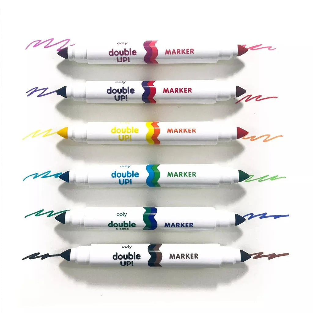 Ooly Double Up Double Ended Markers (Set of 6/12 Colors)