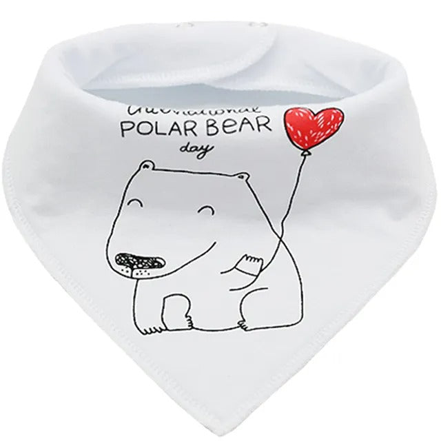 Little Story Bandana Drool Bibs Pack of 4 – Love