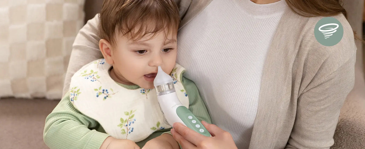 شفاط الأنف الكهربائي Momcozy BreezyClear™ 2-in-1 بالرش والشفط