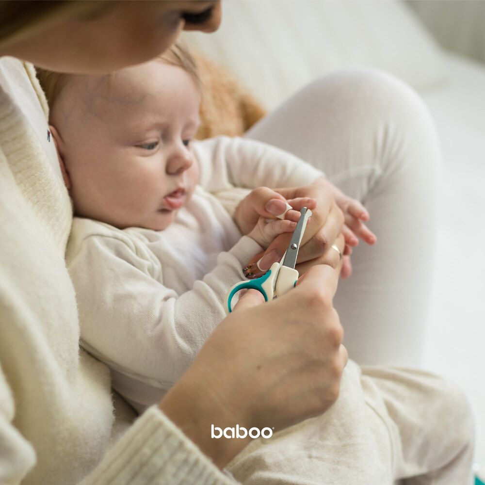 Baboo Manicure Set Scissors & Nails Clipper (Lagoon Fiesta)