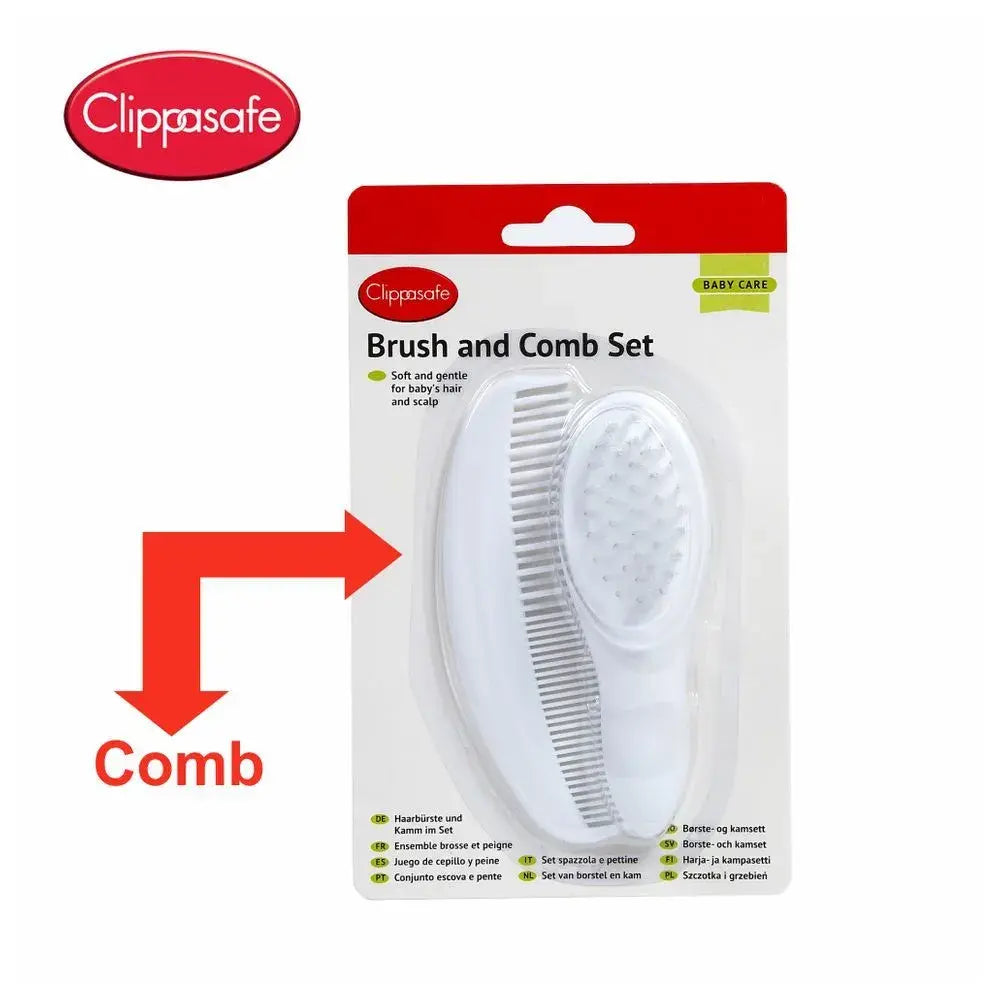 Clippasafe Baby Brush & Comb Set