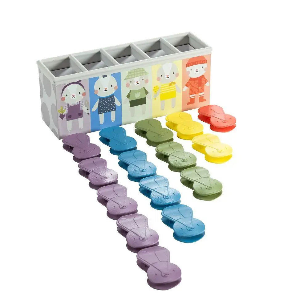 لعبة التعلم المبكر Match And Count XL Bunny Pegs من Taf Toys