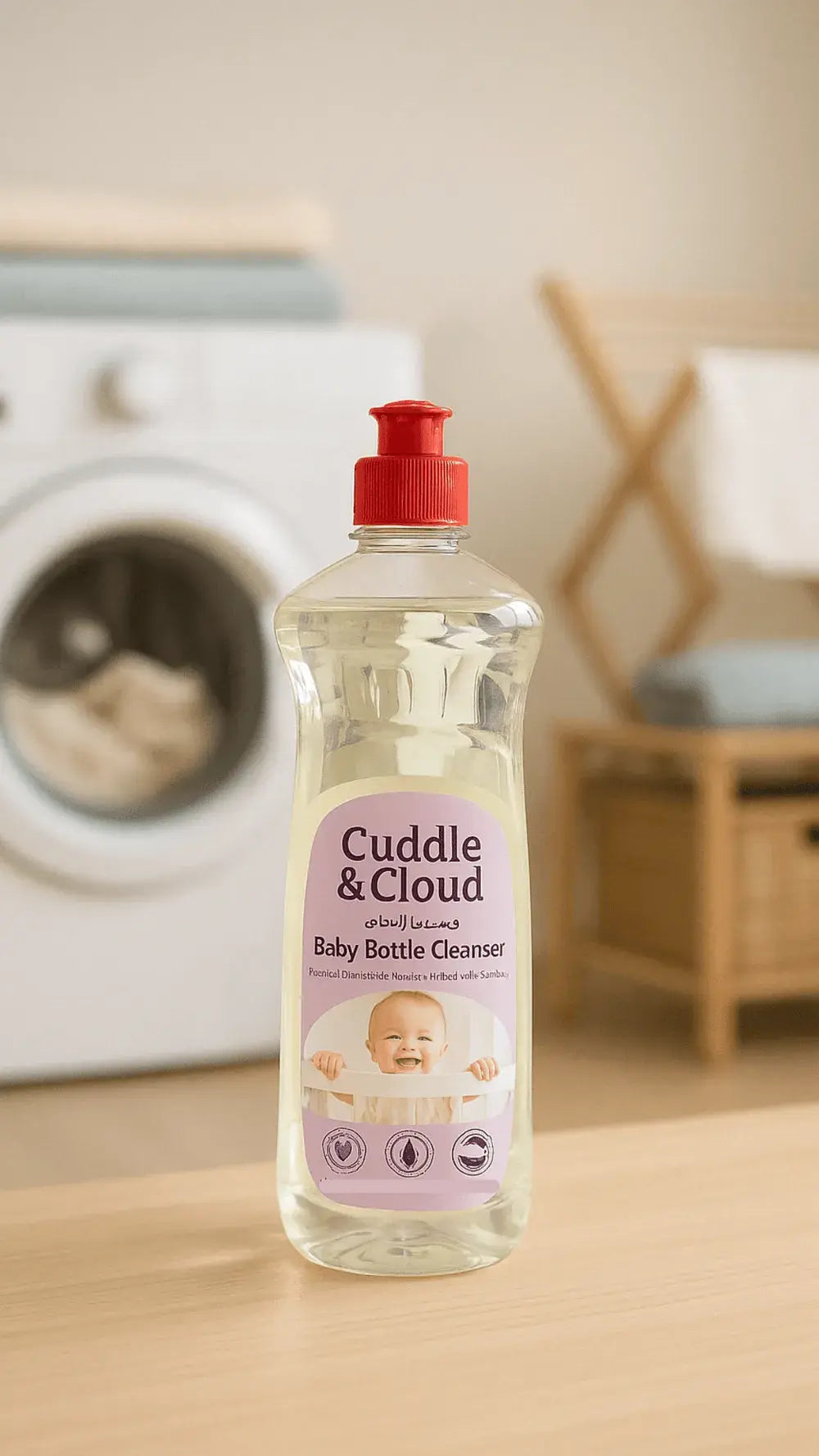منظف زجاجات الأطفال كادِل آند كلاود - عبوة من قطعتين (500ml)