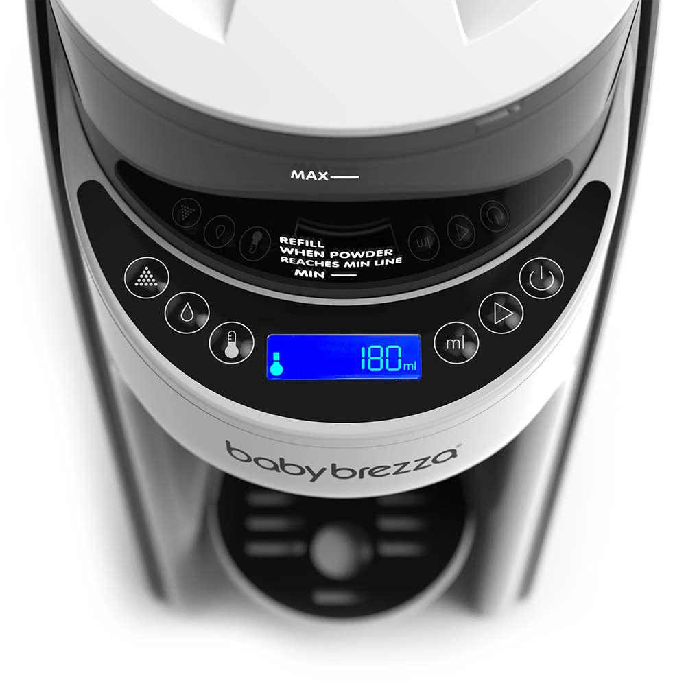 Baby Brezza Pro Bottle Washer, Sterilizer & Dryer With Formula Pro Dispenser Machine (Black/White)