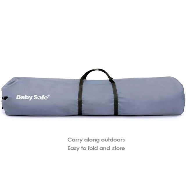 Baby Safe Foldable Playard – Grey