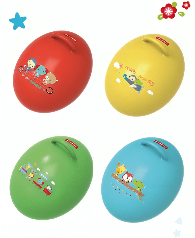 بيضة نطاطة من Fisher Price مع مضخة قدم