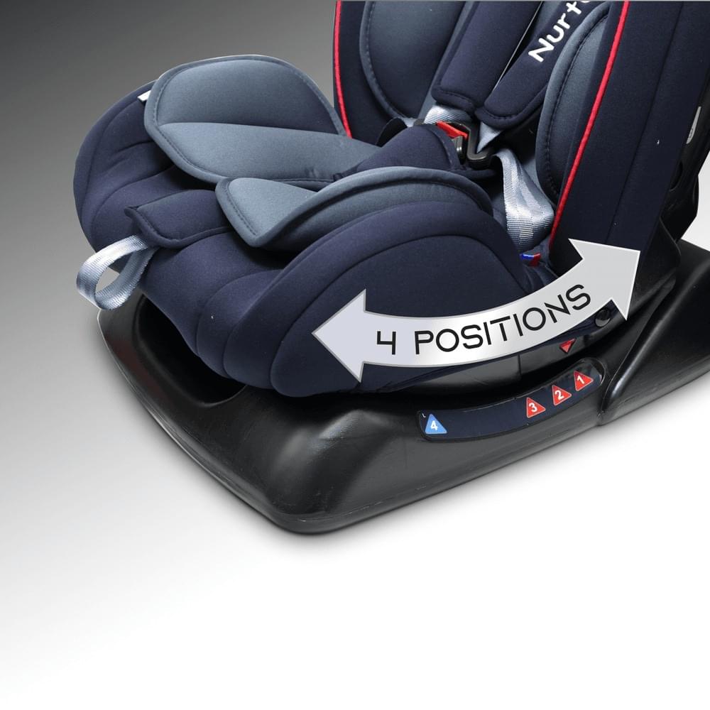 Nurtur Bruno 3-in-1 Car Seat 143° Angle (Group 0+/1/2), Upto 25kg - Black