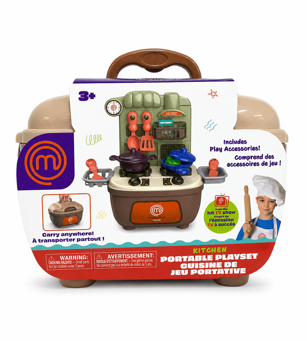 MasterChef Jr. Portable Playset Kitchen – 19 Pieces
