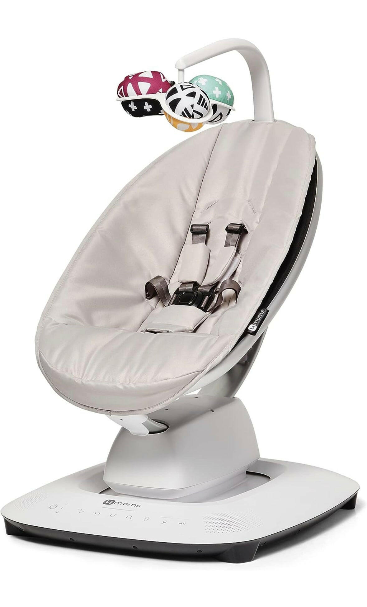 4moms MamaRoo Multi-Motion Baby Swing, Bluetooth Enabled with 5 Unique Motions, Grey.