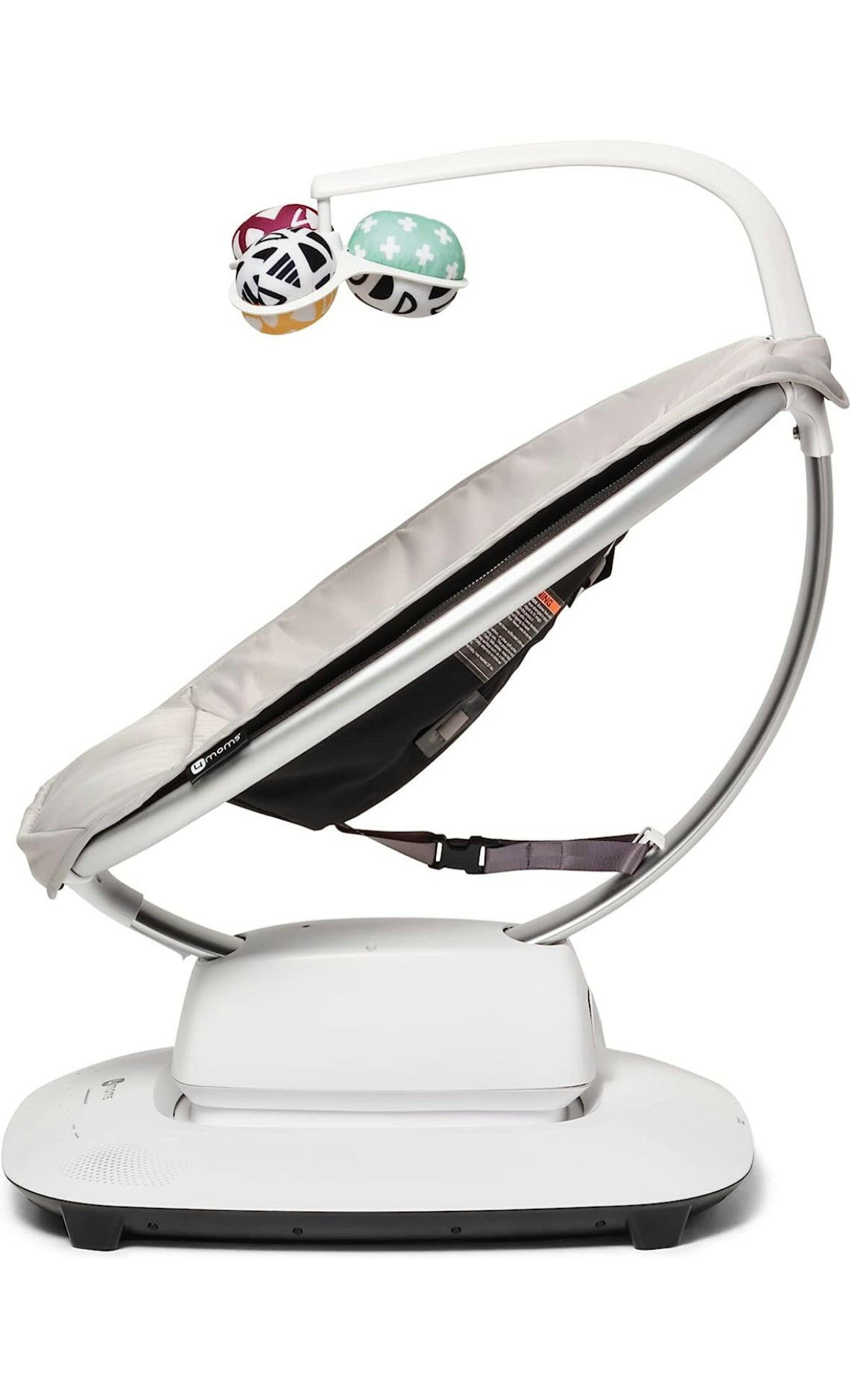 4moms MamaRoo Multi-Motion Baby Swing, Bluetooth Enabled with 5 Unique Motions, Grey.