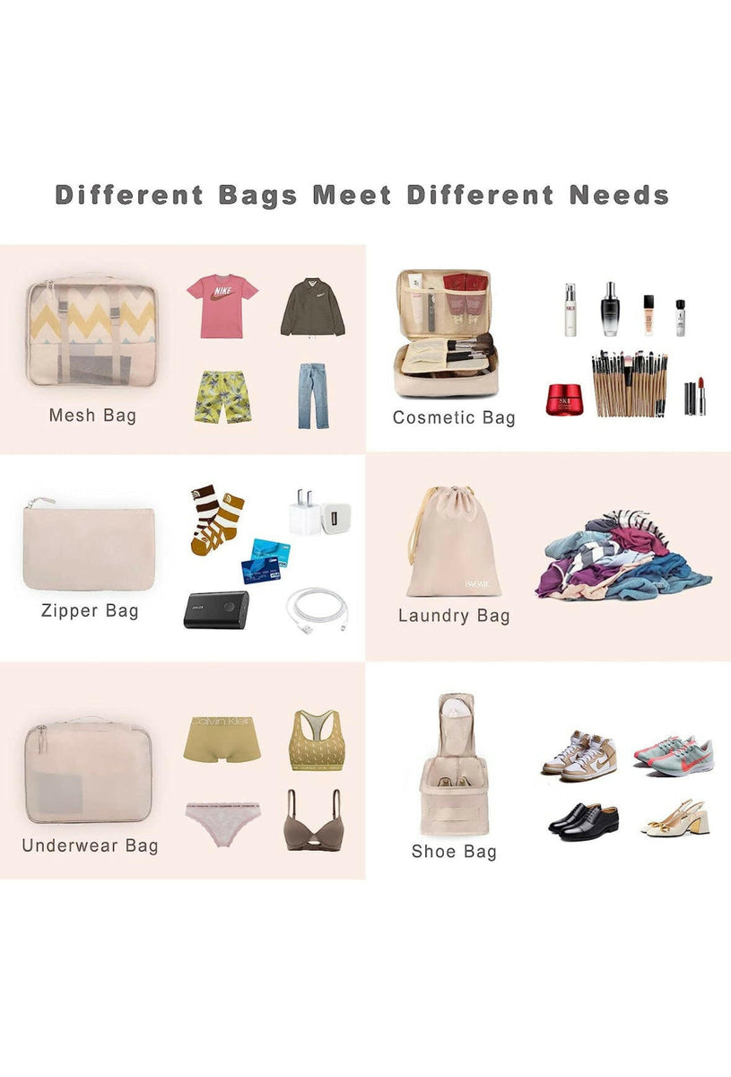 Bagail Packing Cubes Orgnizers 8 Set Qatar Moms